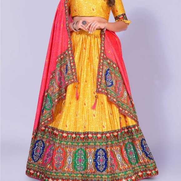 Zansi Lehenga - Brand New -  Unstitched - Picture 1 of 2